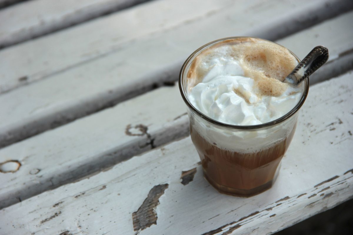 chocolate whipped cream coffee