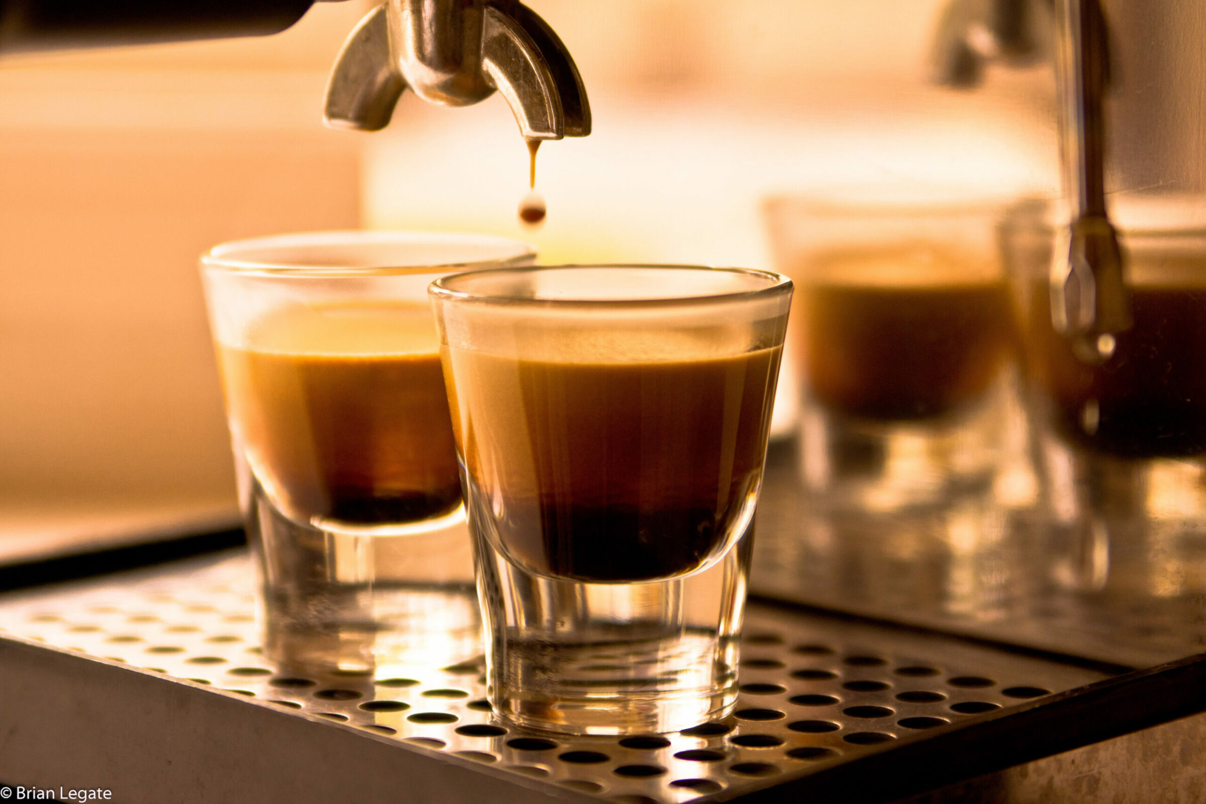A demitasse of espresso with crema