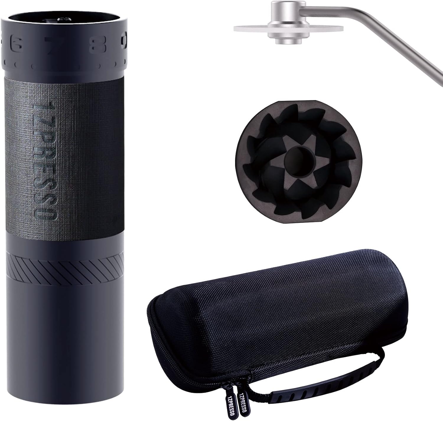 1Zpresso J-Max iron gray manual coffee grinder